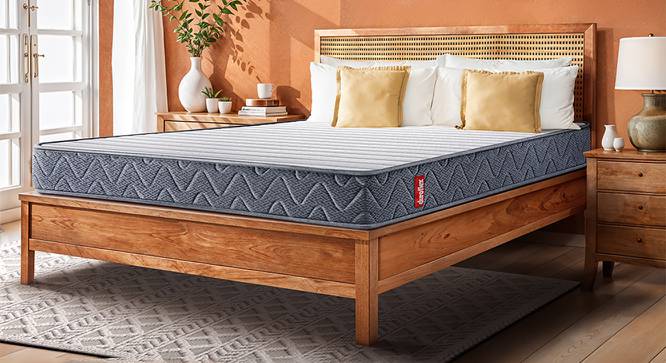 LiveIn Bounce - 3 Zone Pocket Spring with HR Foam Mattress for Zero Motion Transfer - Single Size (Single Mattress Type, 78 x 36 in (Standard) Mattress Size, 8 in Mattress Thickness (in Inches)) by Urban Ladder - - 