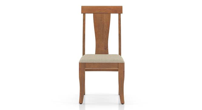 Fabio Solid Wood Dining Chair set of 2 (Macadamia Brown, Amber Walnut Finish) by Urban Ladder - - 
