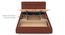 Stanhope Upholestry hydraulic Bed (Queen Bed Size, Hydraulic Storage Type, Sienna Brown Leatherette Finish) by Urban Ladder - - 