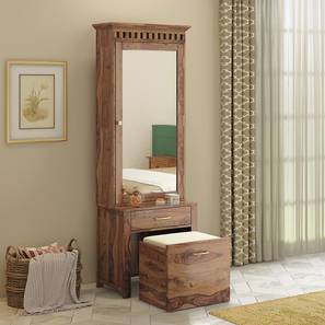 Fidora Solid Wood Dressing Table in Teak Finish