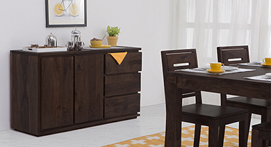 Zephyr Large Tv Unit Teak Finish