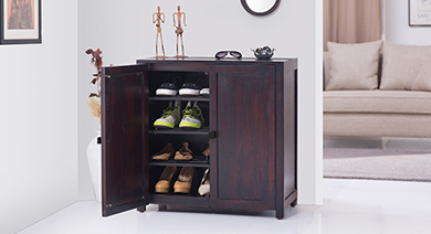 Murano Single Door Display Cabinet 55 Book Capacity Urban Ladder