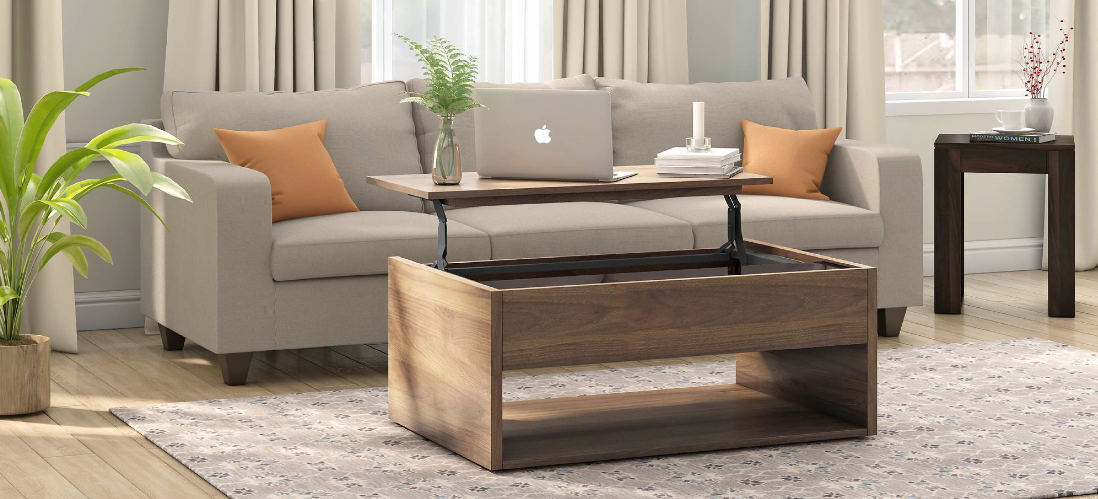Create An Aesthetic Living Room With Coffee Table