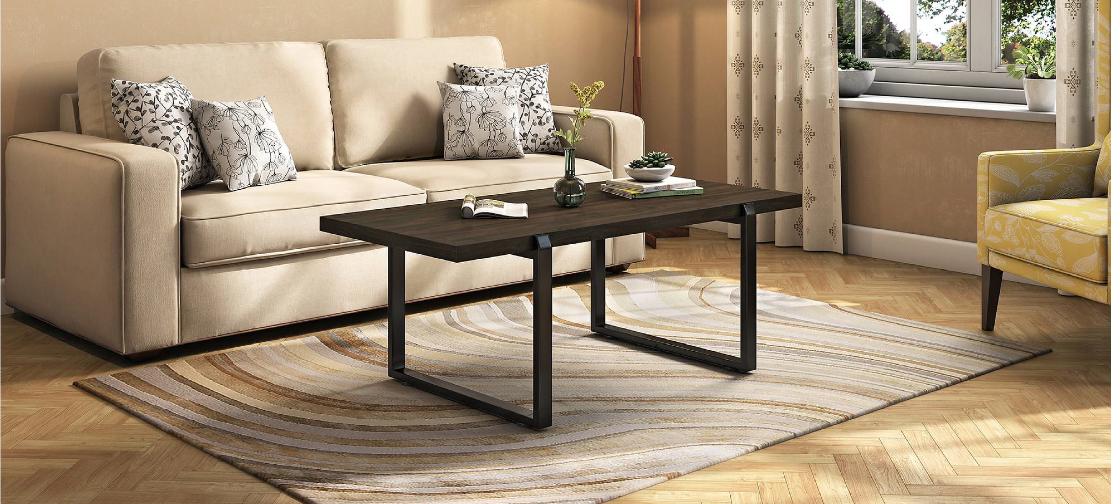 Buy Flora Engineered Wood Coffee Table/Centre Table/Tea Table for Living  Room (Wenge/White, Matte Finsh) D.I.Y Online at Best Prices in India -  JioMart.