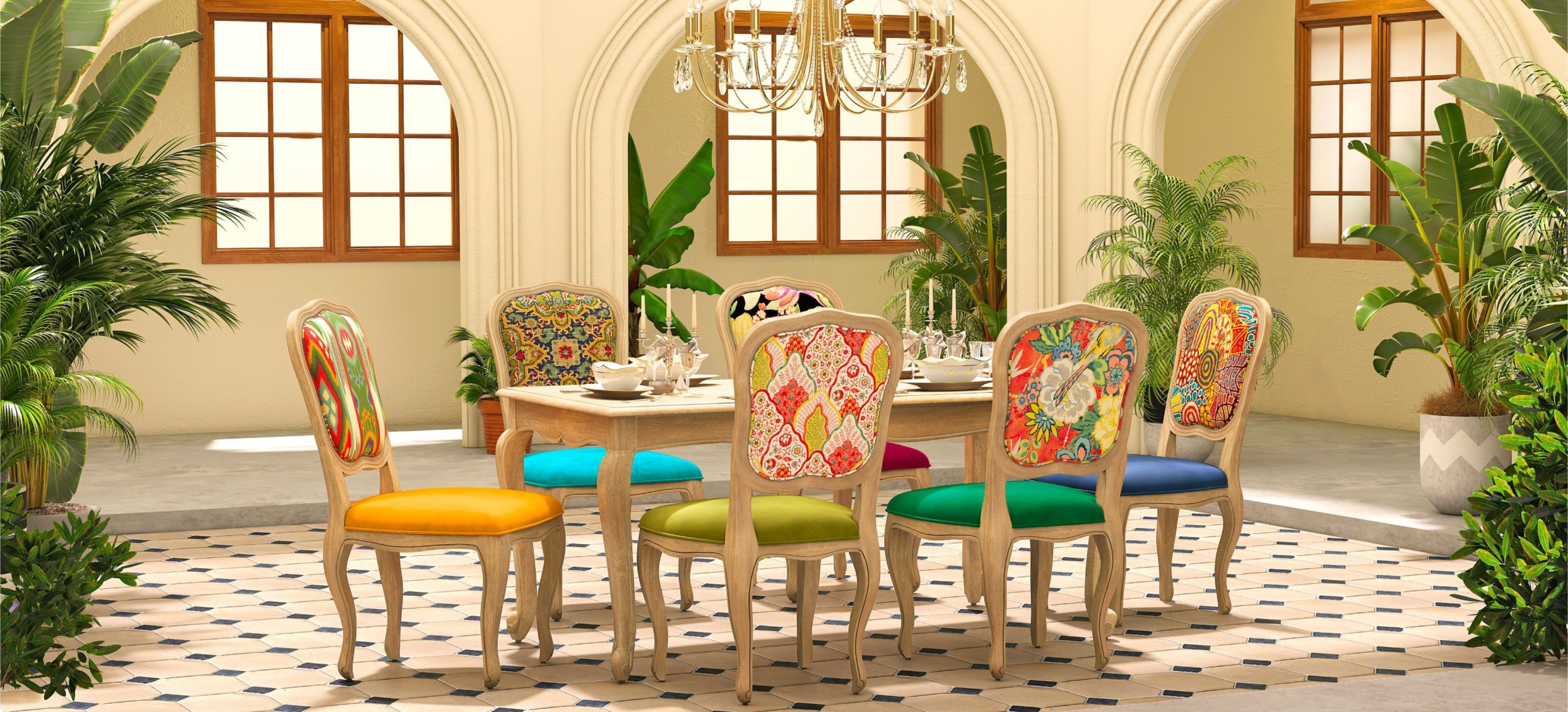 Add a Splash of Vibrance to Your Dining Space with the Limited Edition Mehr Dining Set