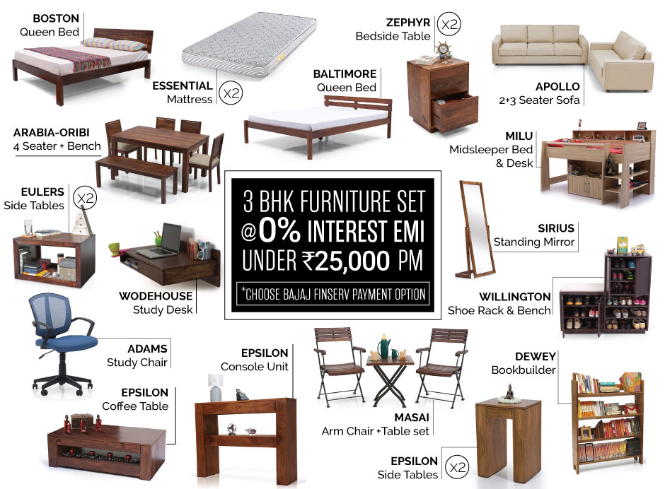 Furniture Online Buy Wooden Furniture Online 0 EMI Urban Ladder