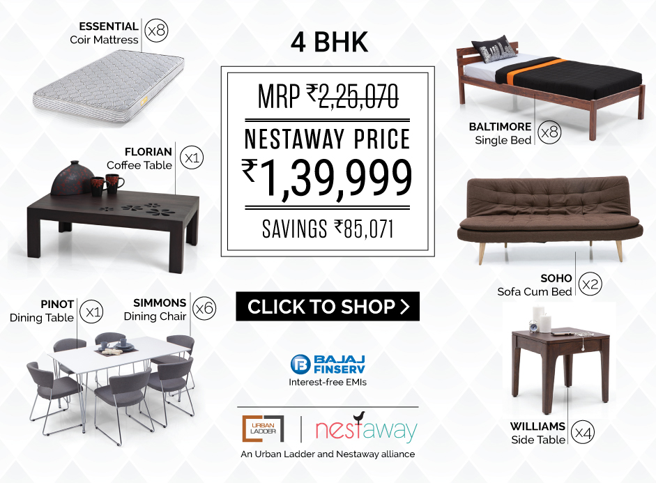 Urban ladder shop offers online shopping