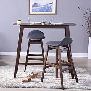 Foot Stools Nested And Bar Bedroom Living Room Beke Bar Stools Set Of 2 Dark Walnut Finish By Urban Ladder