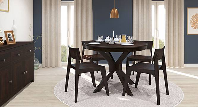 Liana Gordon 4 Seater Round Dining Table Set Urban Ladder Gordon 4 Seater Round Dining Table Set, Round Breakfast Table Set