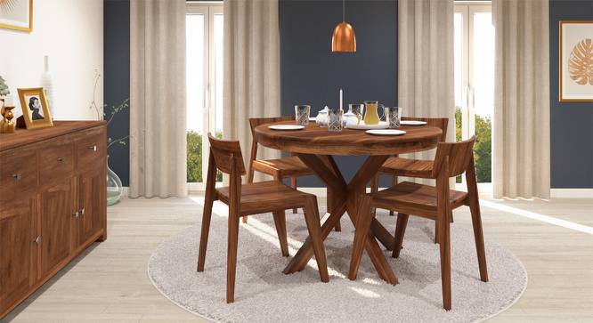 Liana Gordon 4 Seater Round Dining Table Set Urban Ladder