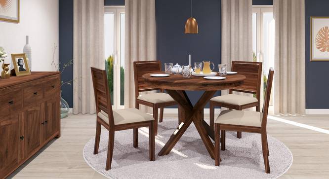 Liana Oribi 4 Seater Round Dining Table Set Urban Ladder