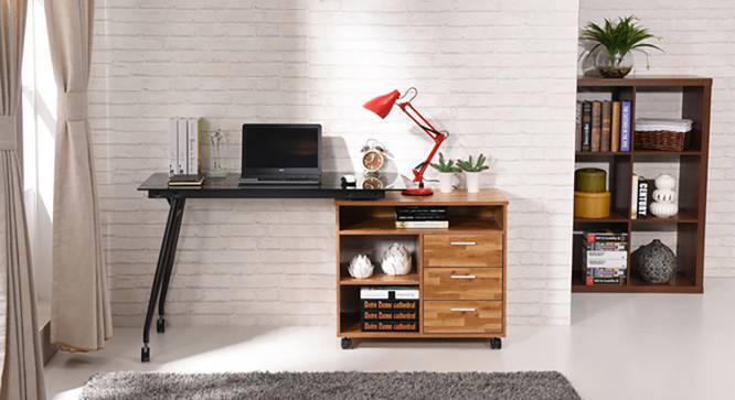 Niccol Glass Top Adjustable Study Table Urban Ladder