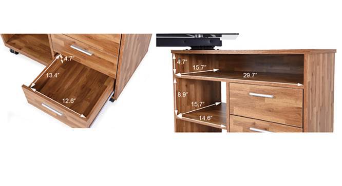 Niccol glass top store adjustable study table