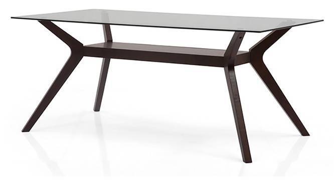Wesley 6 Seater Glass Top Dining Table Urban Ladder