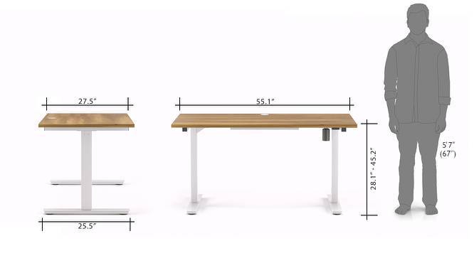 Philip Height Adjustable Standing Desk Urban Ladder