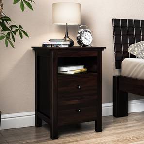 Bedside Tables Night Stand Online For Best Snooze Tall Bedside Table Mahogany Finish By Urban Ladder
