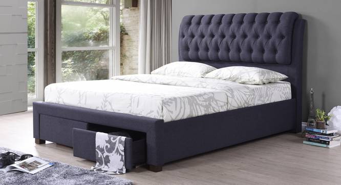 Ciope Upholstered Storage Bed Urban Ladder Ciope Upholstered Storage Bed Queen Size Charcoal Grey By Urban Ladder