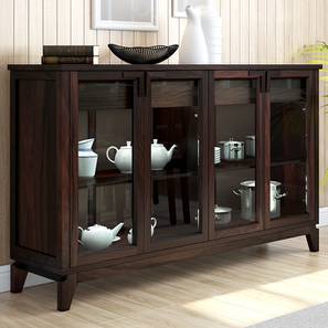 Designer Crockery Units Wooden Sideboard Cabinets Online In Akira Sideboard Mahogany Finish Xl Size By Urban Ladder