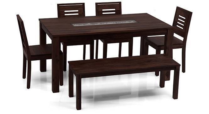 Brighton Large Capra 6 Seater Dining Table Set With Bench Urban Ladder