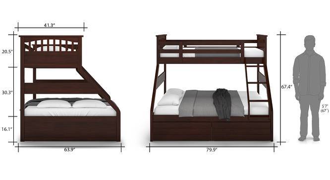 size bunk beds