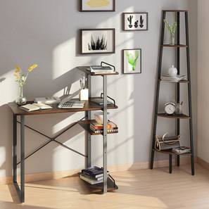 Study Table Designs Folding Tables Online Urban Ladder Wallace Study Table Bookshelf Bundle Wenge Finish Corner By Urban Ladder