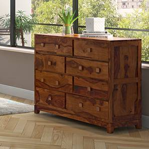 Magellan 8 Drawer Chest Of Drawers Teak Finish By Urban Ladder