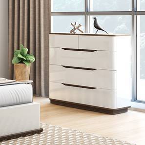 Chest Of Drawers Dresser Drawer Cabinet Single Storage Baltoro High Gloss Chest Of Drawers White Finish By Urban Ladder