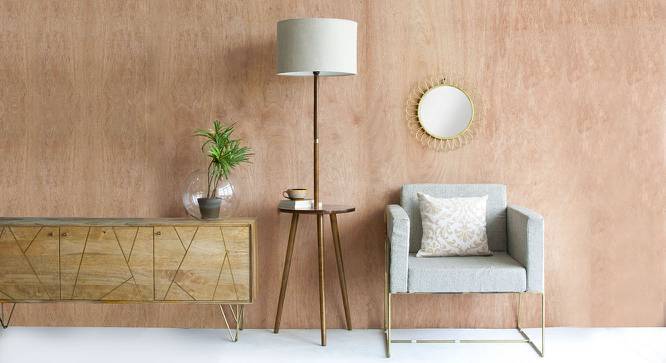 Faraday Floor Lamp with Side Table - Urban Ladder