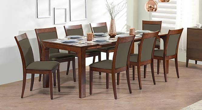 Arco Dalla 8 Seater Dining Table Set Urban Ladder Arco Dalla 8 Seater Dining Table Set Grey Dark Walnut Finish By