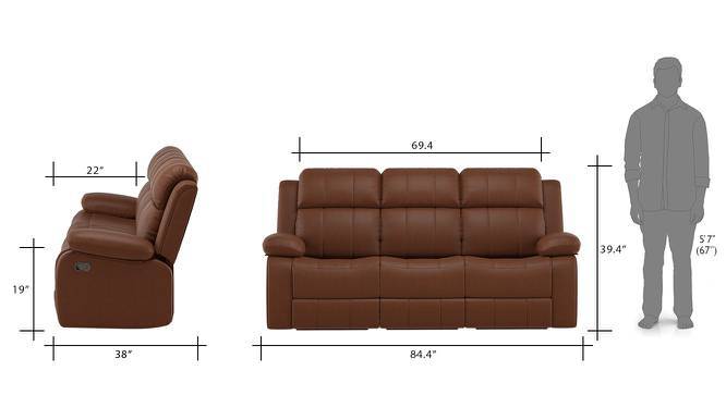 3 seater recliner sofa size