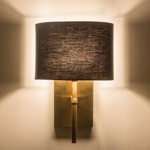 Wall Lights Urban Ladder Lynx Wall Lamp Black Cotton Shade By Urban Ladder