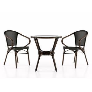 Balcony Chairs Garden Online In India Cirali Patio Table Chair Set Black By Urban Ladder
