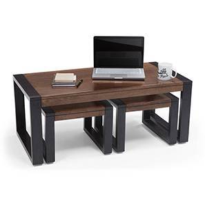 Altura Coffee Table With Nested Stools Urban Ladder