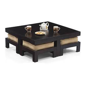 Coffee Center Table Design Check Centre Designs Online Kivaha 4 Seater Coffee Table Set Ebony Finish Beige By Urban Ladder