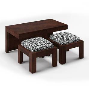 Coffee Table Sets Check 19 Amazing Designs Online Urban Ladder Kivaha 2 Seater Coffee Table Set Walnut Finish Black And White By