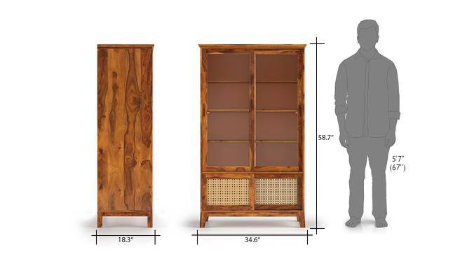 Fujiwara Bookshelf Display Cabinet 75 Book Capacity Urban Ladder