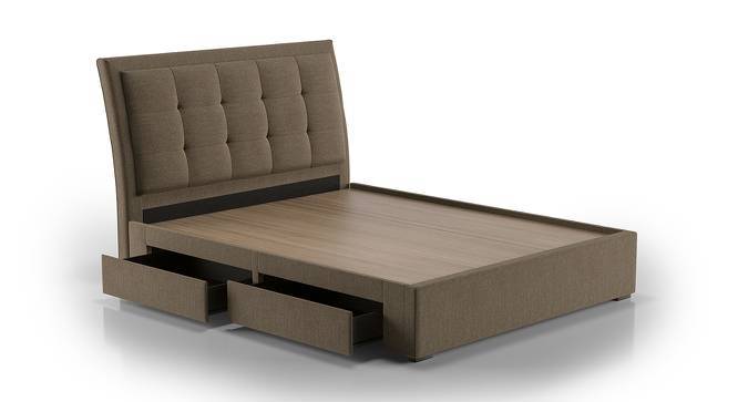 Thorpe Upholstered Storage Bed Urban Ladder Thorpe Upholstered Storage Bed King Size Mist Brown By Urban Ladder