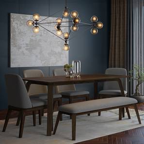 All 6 Seater Dining Table Sets Check 165 Amazing Designs Taarkashi 6 Seater Dining Table Set With Bench American Walnut Finish