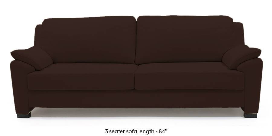 Farina Half Leather Sofa Chocolate Italian 3 2 Set