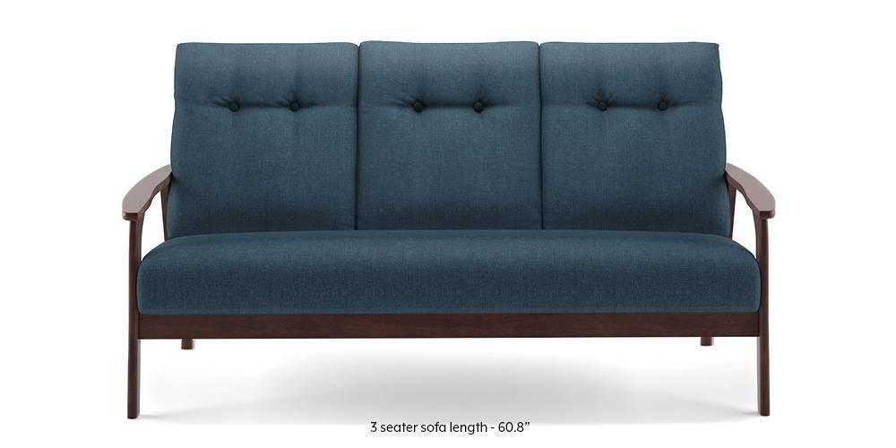 Amos Wooden Sofa Blue Urban Ladder