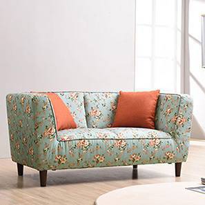 Janet Loveseat (Vintage Floral Teal) by Urban Ladder