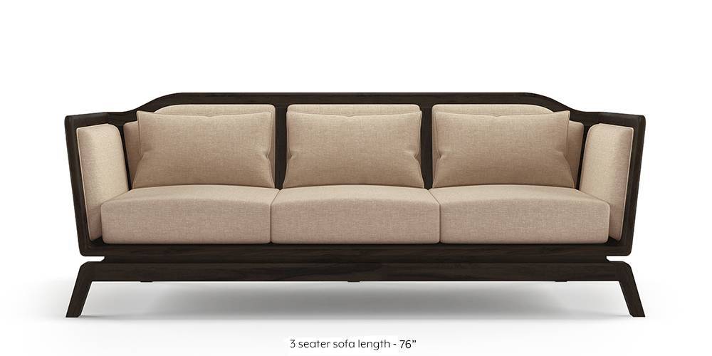 Satori Wooden Sofa Macadamia Brown Urban Ladder