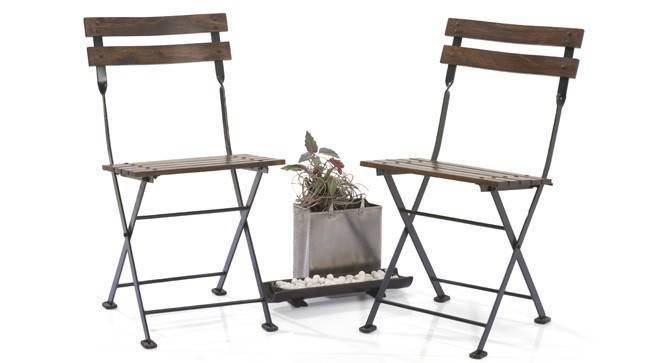 Masai Patio Chairs Set Of Two Teak Finish Urban Ladder