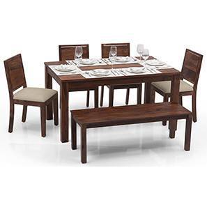 All 6 Seater Dining Table Sets Check 165 Amazing Designs Arabia Oribi 6 Seater Dining Table Set With Bench Teak Finish