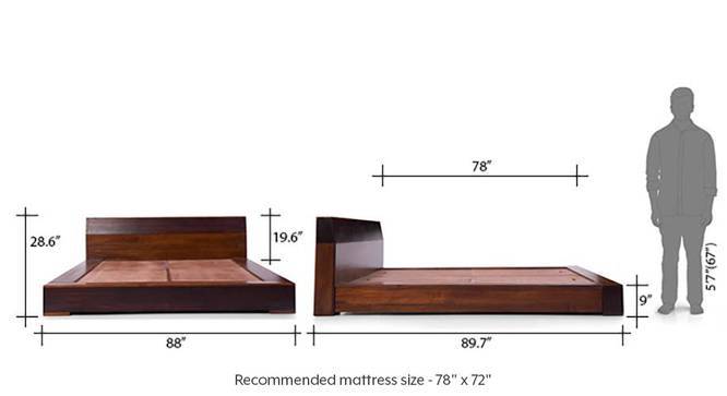 King Size Pedestal Bed Frame