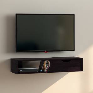Wall Mounted Tv Units Check 8 Amazing Designs Online Urban Sawyer Wall Mounted Tv Unit Mahogany Finish With Drawer Configuration By Urban Ladder