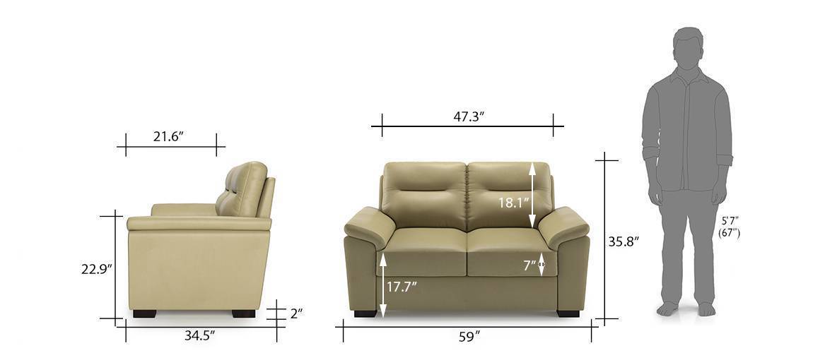 adelaide compact leatherette sofa chocolate urban ladder