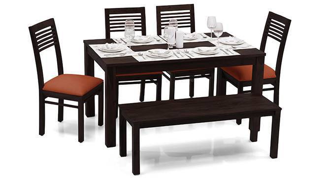 Arabia Zella 6 Seater Dining Table Set With Bench Urban Ladder
