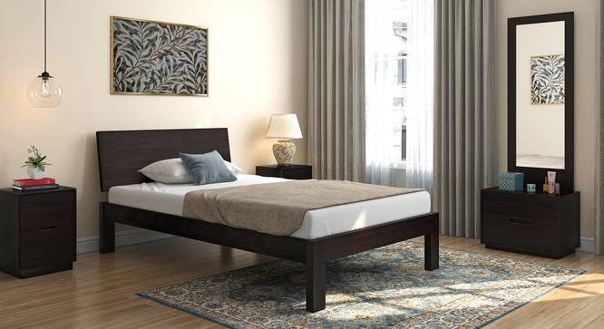Boston Compact Bed Solid Wood Urban, Solid Wood Mahogany Bed Frame