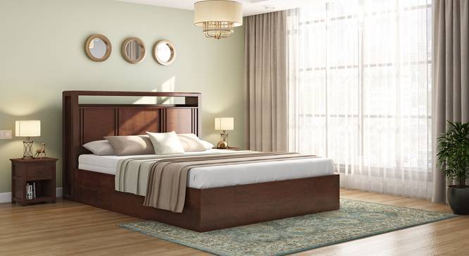 Dixon Storage Bed With Headboard Storage Solid Wood Urban Ladder